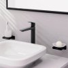 Купить Смеситель для раковин на столешнице черный матовый Hansgrohe 71257670 Logis высокий с донным клапаном pop-up EcoSmart, Matt Black Германия в Киеве vannaja.kiev.ua