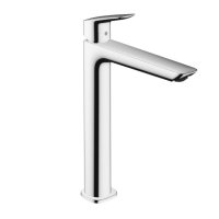 змішувач чорний на раковину Hansgrohe Logis Fine 110 для умивальника матовий з донним клапаном pop-up, Matt Black (71251670)