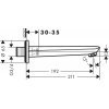 Купить Hansgrohe 71320000 Novus 71320 излив на смеситель настенный для ванны в Киеве vannaja.kiev.ua