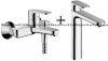 Купить Смеситель для ванны + высокий кран для чаши раковины Hansgrohe 71440000 + 71552000 Vernis Blend Хром в Киеве vannaja.kiev.ua
