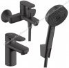 Hansgrohe Vernis Blend 71440670 + 71550670 + 24302670 черные матовые краны наборами купить лейка 3 режима Купить Hansgrohe Vernis Blend 71440670 + 71550670 + 24302670 черные матовые краны наборами купить лейка 3 режима в Киеве vannaja.kiev.ua