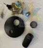 Купити Змішувач чорний матовий прихованого монтажу для ванни Hansgrohe 71466670 Vernis Blend  в Києві vannaja.kiev.ua