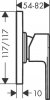 Купить Гигиенический душ квадратный Hansgrohe Vernis Shape E EcoSmart 71629210 все вместе комплект Вернис Шейп в Киеве vannaja.kiev.ua
