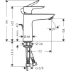 Купити Hansgrohe 71710000 Talis E 71710 Змішувач для Раковини 110 Винос виливу 112 м з донним клапаном Колір Хром в Києві vannaja.kiev.ua