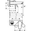 Hansgrohe 71732000 Talis E 71732 настенный кран для раковины Купить Hansgrohe 71732000 Talis E 71732 настенный кран для раковины в Киеве vannaja.kiev.ua