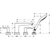 Купить Смеситель для ванны Hansgrohe Talis E Brushed Bronze (71748140) в Киеве vannaja.kiev.ua