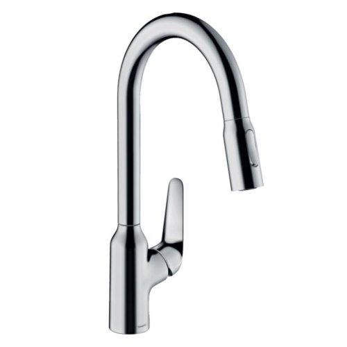 кран на кухню з душем змішувач Hansgrohe 71820000 Focus M42-H220 2Jet для кухні з висувним виливом, Sbox хром Купити кран на кухню з душем змішувач Hansgrohe 71820000 Focus M42-H220 2Jet для кухні з висувним виливом, Sbox хром в Києві vannaja.kiev.ua
