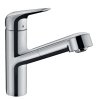 Купить hansgrohe смеситель для кухни с выдвижным душем 71865000 Focus M42 EcoSmart 1 режим струи хром 71865 в Киеве vannaja.kiev.ua