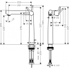Купить HANSGROHE 72115 TALIS S 72115000 Смеситель высокий однорычажный кран для раковины, сливной комплект есть в Киеве vannaja.kiev.ua