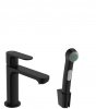 Смеситель для раковины Hansgrohe 72215670 Rebris S черный матовый гигиенический душ на унитаз Купить Смеситель для раковины Hansgrohe 72215670 Rebris S черный матовый гигиенический душ на унитаз в Киеве vannaja.kiev.ua