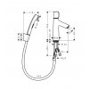 Купить Hansgrohe Talis Select S 72291000 Смеситель для Умывальника с Душем 72291 в Киеве vannaja.kiev.ua