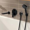 Вилив на ванну Hansgrohe Rebris E 72431670 чорний матовий Купити Вилив на ванну Hansgrohe Rebris E 72431670 чорний матовий в Києві vannaja.kiev.ua