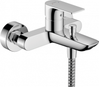 Hansgrohe 72450670 Черный матовый кран Киев Rebris E Однорычажный смеситель для ванны настенного открытого монтажа