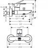 Купить Hansgrohe 72450000 Rebris E Однорычажный смеситель для ванны для открытого монтажа 72450 в Киеве vannaja.kiev.ua