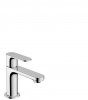 Купить 72514000 hansgrohe Rebris S 80 смеситель для раковины 72514 EcoSmart CoolStart без донного клапана хром в Киеве vannaja.kiev.ua