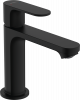 Купить Черный матовый кран hansgrohe 72517670 Rebris S Однорычажный смеситель для раковины 110 со сливным гарнитуром в Киеве vannaja.kiev.ua