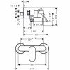 Купить Hansgrohe 72640000 Rebris S 72640 Однорычажный смеситель для душа для открытого монтажа в Киеве vannaja.kiev.ua