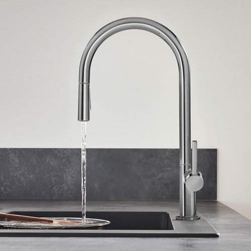 Одноважільний кухонний змішувач hansgrohe 72801340 Talis M54 210 висувний душ 2jet sBox Купити Одноважільний кухонний змішувач hansgrohe 72801340 Talis M54 210 висувний душ 2jet sBox в Києві vannaja.kiev.ua
