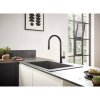 Купить Смеситель кухонный Hansgrohe Talis 210 2jet с вытяжным изливом Sbox, черный матовый (72801670) в Киеве vannaja.kiev.ua