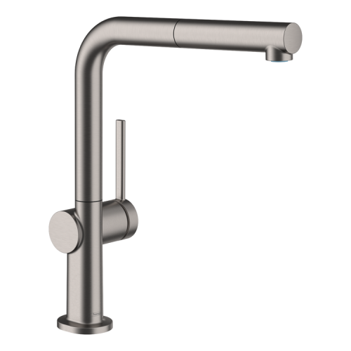 Купить Смеситель для кухни Hansgrohe Talis M54 210 1jet с вытяжным изливом, Brushed Black Chrome (72808340) в Киеве vannaja.kiev.ua