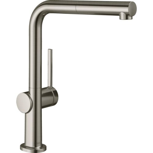 Купить Смеситель кухонный Hansgrohe Talis 270 1jet с вытяжным изливом Sbox, стальной (72809800) в Киеве vannaja.kiev.ua