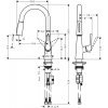 Hansgrohe 72815000 Talis S 72815 Кухонний змішувач з витягається душем носом Купити Hansgrohe 72815000 Talis S 72815 Кухонний змішувач з витягається душем носом в Києві vannaja.kiev.ua