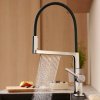 Купить Смеситель кухонный Hansgrohe Talis M54 PowderSpray 210 3jet Semi-Pro, Stainless Steel Finish (72861800) в Киеве vannaja.kiev.ua