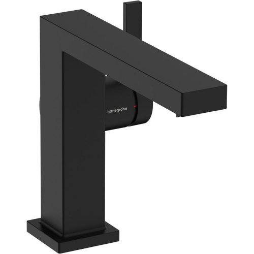Купить Смеситель для умывальника Hansgrohe Tecturis E 110 Fine CoolStart без донного клапана, Matt Black (73021670) в Киеве vannaja.kiev.ua