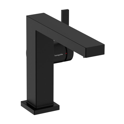 Купить Смеситель для умывальника Hansgrohe Tecturis E 110 Fine CoolStart с донным клапаном pop-up, Matt Black (73023670) в Киеве vannaja.kiev.ua