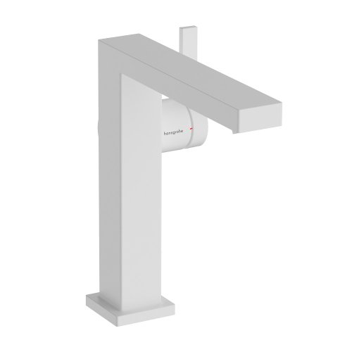Купить Смеситель для умывальника Hansgrohe Tecturis E 150 Fine CoolStart, Matt White (73040700) в Киеве vannaja.kiev.ua