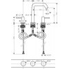 Купити Змішувачі для умивальника на 3 отвори Бронза Hansgrohe Tecturis S Brushed Bronze (73330140) в Києві vannaja.kiev.ua