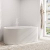 Купить Смеситель для ванны напольный Hansgrohe Tecturis E, Matt White (73445700) в Киеве vannaja.kiev.ua
