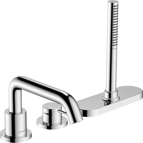 Смеситель на край ванны Hansgrohe Tecturis S врезной на 3 отверстия с sBox, Chrome (73447000) Купить Смеситель на край ванны Hansgrohe Tecturis S врезной на 3 отверстия с sBox, Chrome (73447000) в Киеве vannaja.kiev.ua