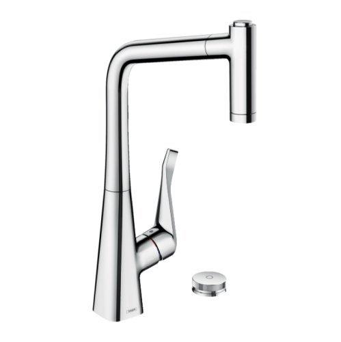 Змішувач для кухні Hansgrohe Metris Select 320 2jet Sbox, з витяжним виливом, хром (73806000) Купити Змішувач для кухні Hansgrohe Metris Select 320 2jet Sbox, з витяжним виливом, хром (73806000) в Києві vannaja.kiev.ua