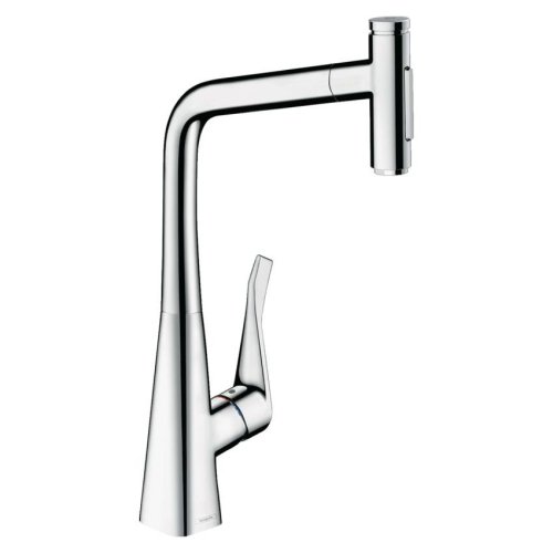 Смеситель для кухни Hansgrohe Metris Select 320 2jet с вытяжным изливом, хром (73820000) Купить Смеситель для кухни Hansgrohe Metris Select 320 2jet с вытяжным изливом, хром (73820000) в Киеве vannaja.kiev.ua