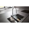Купить Hansgrohe 73831000 AQUNO SELECT M81 Кухонный смеситель с выдвижными каскадным изливом 3jet + дуршлагом 40963000 и sBox Хром в Киеве vannaja.kiev.ua