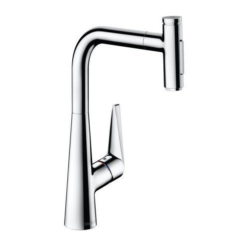 Купить Смеситель для кухни Hansgrohe Talis Select 300 2jet с выдвижным изливом, хром (73867000) в Киеве vannaja.kiev.ua