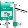 Купить высокий смеситель для умывальника чаши Hansgrohe 74730000 Zesis S 230 CoolStart кран с донным клапаном pop-up, Хром в Киеве vannaja.kiev.ua