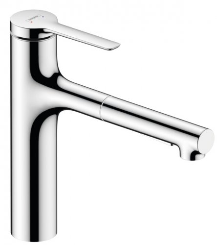 Купить 74801000 hansgrohe Zesis M33 кухонный смеситель 74801 выдвижная воронка 2 режима струи 2jet, хром в Киеве vannaja.kiev.ua