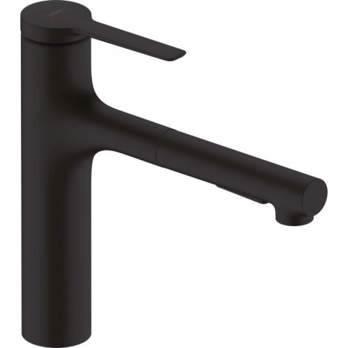 Купить Hansgrohe Zesis 74801670 Кухонный смеситель с ручным розпылителем, черный матовый в Киеве vannaja.kiev.ua
