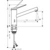 74811000 Hansgrohe Eco Смеситель кухонный с 1 режимом, хром кран Zesis M33 KM 150 Eco 1j Купить 74811000 Hansgrohe Eco Смеситель кухонный с 1 режимом, хром кран Zesis M33 KM 150 Eco 1j в Киеве vannaja.kiev.ua