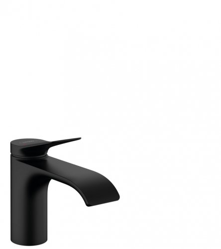 Купить Рейтинг смесителей для раковины черных матовых Hansgrohe Vivenis 75010670 однорычажный 80 с донным клапаном в Киеве vannaja.kiev.ua