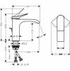 Купить Купить кран Hansgrohe 75020000 смеситель для раковины с донным клапаном Vivenis 75020, хром в Киеве vannaja.kiev.ua