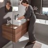 Купити Змішувач для умивальника Hansgrohe Vivenis 110 CoolStart з д/к pop-up, Brushed Black Chrome (75023340) в Києві vannaja.kiev.ua