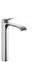 кран для ванной комнаты черный раковина Hansgrohe Vivenis 75042670 однорычажный 250 для раковины накладной