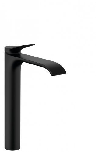 Купить кран для ванной комнаты черный раковина Hansgrohe Vivenis 75042670 однорычажный 250 для раковины накладной в Киеве vannaja.kiev.ua