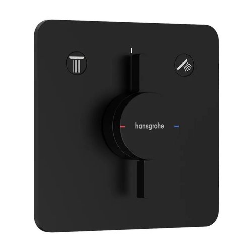 Купити Змішувач прихованого монтажу Hansgrohe DuoTurn 2 споживача, Matt Black (75414670) в Києві vannaja.kiev.ua