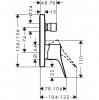 Кран настенный скрытого монтажа Hansgrohe 75415000 Смеситель для ванны Vivenis 75415 Купить Кран настенный скрытого монтажа Hansgrohe 75415000 Смеситель для ванны Vivenis 75415 в Киеве vannaja.kiev.ua