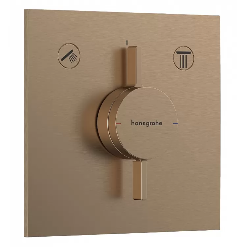 Купить Смеситель скрытого монтажа Hansgrohe DuoTurn E на 2 функции, Brushed Bronze (75417140) в Киеве vannaja.kiev.ua