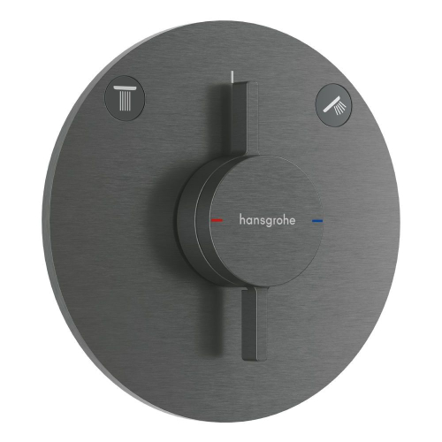 Смеситель для душа Hansgrohe скрытого монтажа DuoTurn S на 2 функции, Brushed Black Chrome (75418340) Купить Смеситель для душа Hansgrohe скрытого монтажа DuoTurn S на 2 функции, Brushed Black Chrome (75418340) в Киеве vannaja.kiev.ua